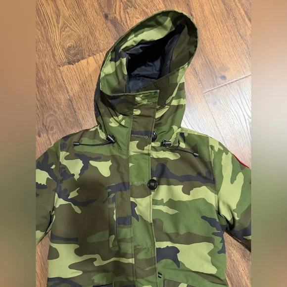 New without tags Canada Goose Rideau Hooded parka down camouflage size medium - Picture 3 of 16